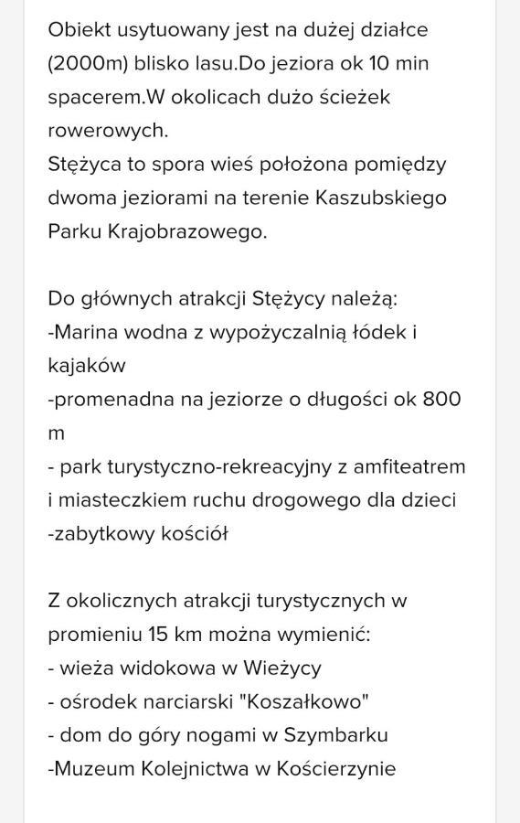 Dom Na Kaszubach "White House" Caloroczny Na Wylacznosc Стенжица Экстерьер фото